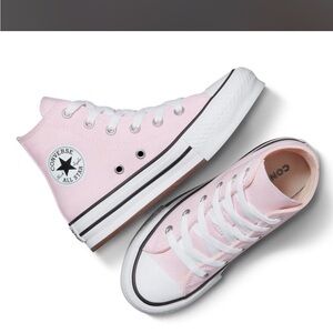 Converse Pink High-Top Sneakers lift size 11 NEW